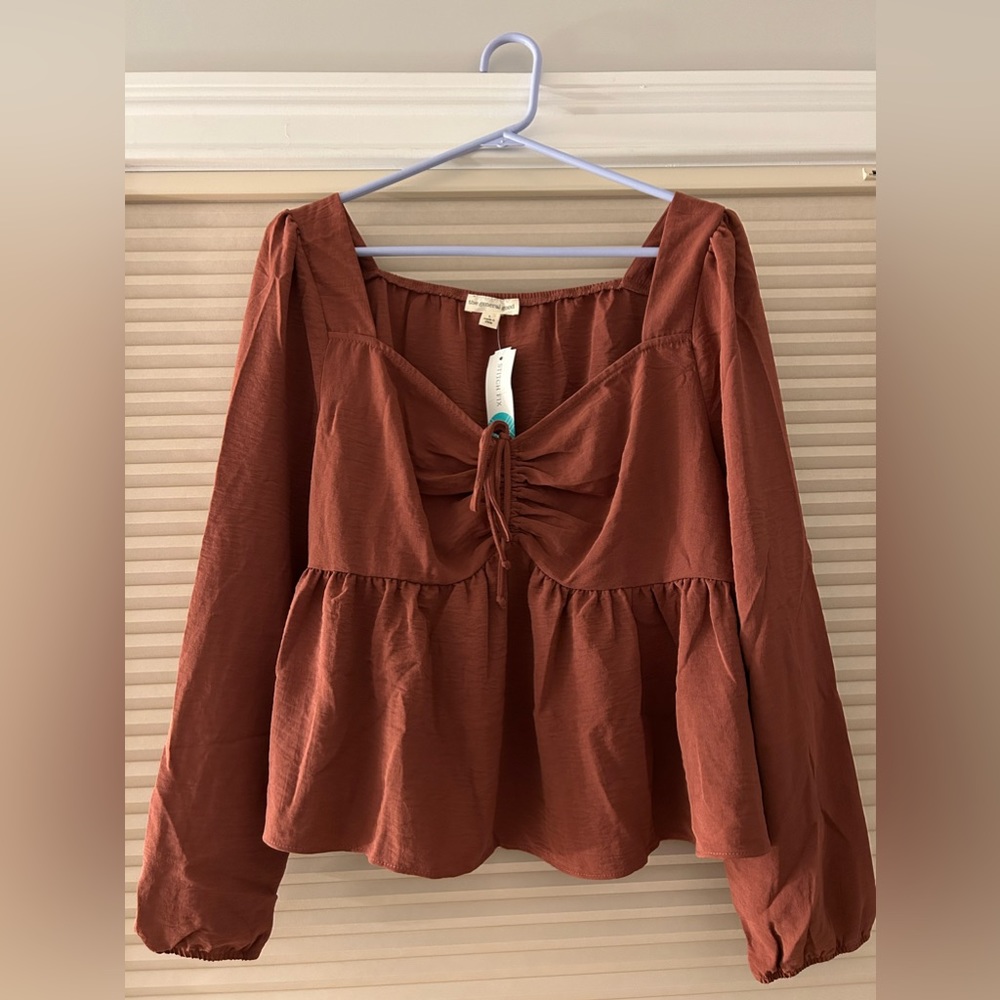 The General Good - Khaleesi Tie Detail Blouse (NWT, Large)